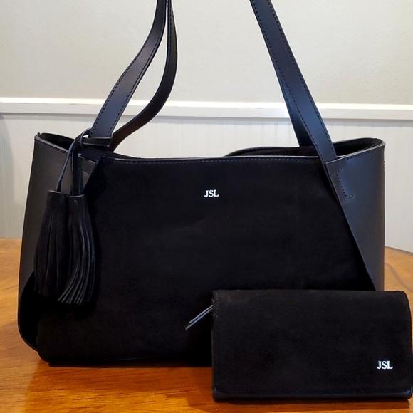 Mark & Graham Handbags - Mark & Graham Black Shoulder Bag with Tassel